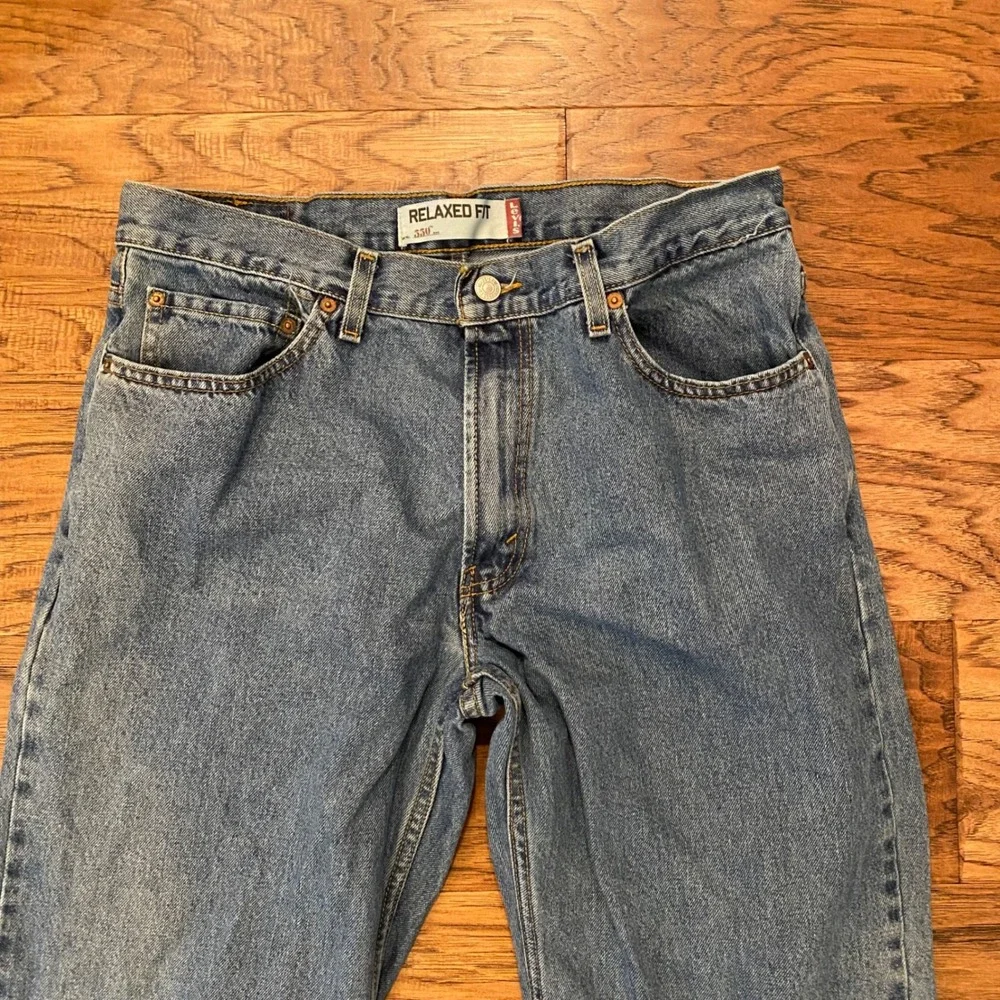 Levis 550 Relaxed Fit Jeans Mens 34x32 Medium Wash Blue Tapered Leg Denim